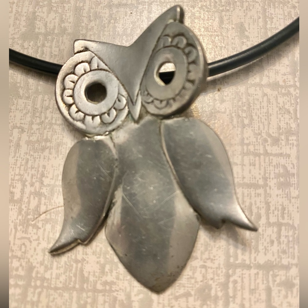 Lovely Pewter Owl Necklace